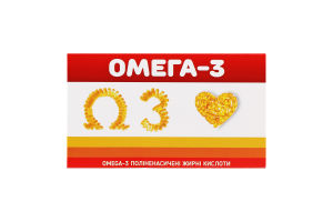 Капсули Омега-3 1000мг 1,4г №30шт