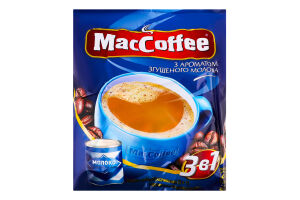 Напиток кофейный растворимый с ароматом сгущенного молока 3в1 MacCoffee м/у 18г