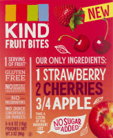 KIND Fruit Bites Strawberry, Cherries and Apple - 5 CT
