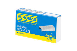 Скобы 10 №BM.4401 Buromax 1000шт