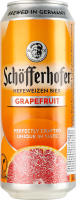 Пиво спеціальне 0.5л 2.5% пшеничне нефільтроване з додаванням соку Grapefruit Schofferhofer з/б