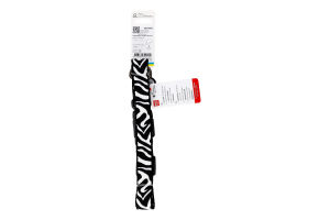 Нашийник д/собак Зебра з QR адресником нейлон пластиковий фастекс р.L 25мм L33-49см WauDog