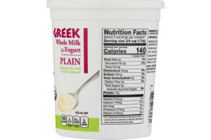 Nature's Promise Organic Greek Whole Milk Yogurt Plain