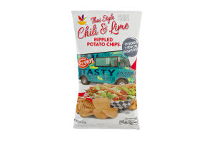Ahold Food Truck Inspired Rippled Potato Chips Thai Style Chili & Lime