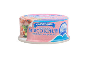 М'ясо криля натуральне Аквамарин з/б 100г