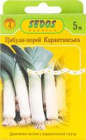 Насіння Цибуля порей Карантанська дражоване на стрічці 5м 2г Седос