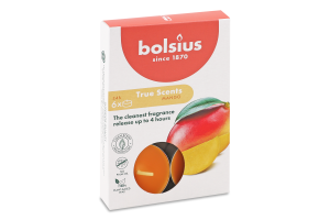 Свечи чайные ароматизированные №879806 Mango True scents Bolsius 6шт