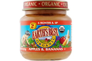 Earth's Best Organic Stage 2 Apples & Bananas