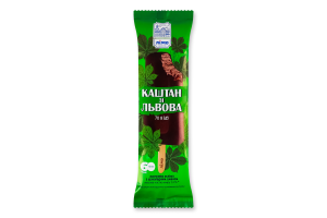 Мороженое 13% эскимо с шоколадным вкусом в кондитерской глазури Каштан из Львова Лімо м/у 70г