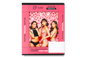 Зошит К-поп клітинка 18аркушів HI-11802 Хіпер