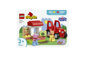 Конструктор для детей от 2лет №10468 Tractor and market Duplo 18эл
