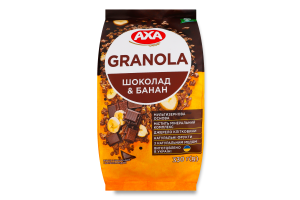 Мюслі медові Шоколад&Банан Granola Axa м/у 330г