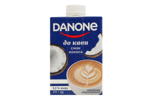 Напиток молочный 3.2% ультрапастеризованный со вкусом кокоса К кофе Danone т/п 212г