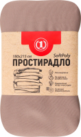 Простыня шоколадная 180х215см №1475457 ТМ "1" 1шт