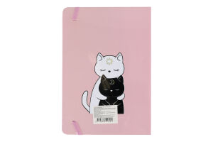 Блокнот в клетку на резинке A5 №KYYW5001464859 Коты Greenwich Products Co. Limited 1шт