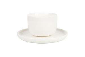 Чашка з блюдцем порцелянова 220мл №KYYW686 Greenwich Products Co. Limited 1шт