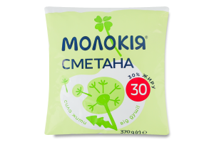 Сметана 30% Молокія м/у 370г