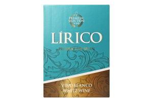 Вино Бланко біле сухе 11,5% 3л т/п Ліріко