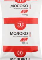 Молоко 3.2% ультрапастеризованное ТМ "1" т/п 900г