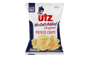 Utz Original Potato Chips Gluten Free No Salt Added