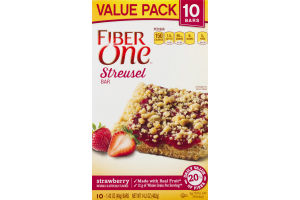Fiber One Streusel Bar Strawberry - 10 CT