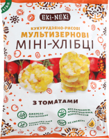 Міні-хлібці кукурудзяно-рисові з томатами Мультизернові Eki-Neki м/у 40г