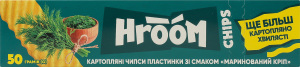 Чипсы картофельные пластинки Маринованный укроп Hroom к/у 50г