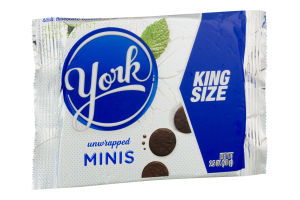 York Unwrapped Minis Dark Chocolate Covered Peppermint Patties Kings Size