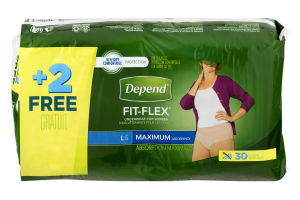 Depend Fit-Flex Underwear for Women Large - 28 CT
