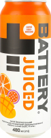 Напій енергетичний безалкогольний соковмісний середньогазований Exotic fruits Juiced Battery з/б 480мл