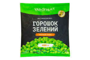 Горошок зелений швидкозаморожений Yarofruit м/у 400г