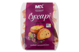 Сухарі здобні з родзинками Київські Формула смаку м/у 400г