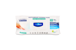 Серветки вологі Soap д/очищення поверхонь 100шт з клапаном Deep Fresh