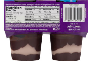 Jell-O Sugar Free Chocolate Vanilla Swirls - 4 CT