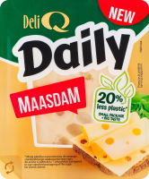 Сир Deli Q DAILY Маасдам 45% кор/мол слайс