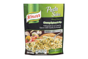 Knorr Pasta Sides Menu Flavors Fettuccini Cheesy Spinach Dip