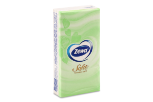 Хустинки носові Софтіс Нейчерал софт 9шт Зева