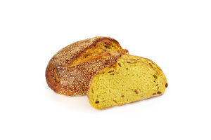 Хлеб Крафтяр подовый с куркумой и изюмом