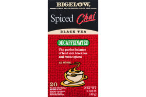 Bigelow Black Tea Decaffeinated Spiced Chai - 20 CT