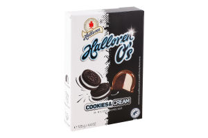 Цукерки в молочному шоколаді Black&White O's Halloren к/у 125г