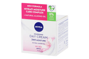 Крем дневной питательный для сухой кожи SPF 15 Интенсивное увлажнение 24 часа Nivea 50мл