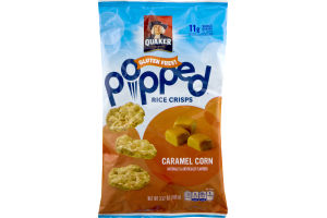 Quaker Gluten Free Popped Rice Crisps Caramel Corn