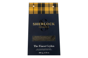 Чай черный цейлонский байховый крупнолистовой Лучший Цейлон Sherlock Secrets букет м/у 180г