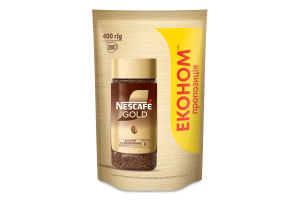 Кава розчинна сублімована Gold Nescafe д/п 400г