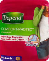 Білизна спідня поглинаюча для жінок L Comfort-protect Depend 9шт