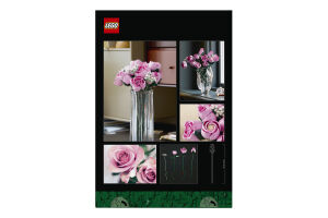 Конструктор для дорослих від 18років №10374 Bouquet of pink roses Botanicals Lego 789ел