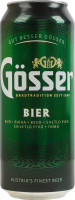 Пиво 0.5л 5.2% світле фільтроване пастеризоване Gosser з/б