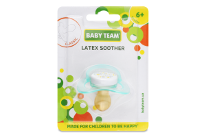 Пустушка латексна, класична Baby Team арт 3222