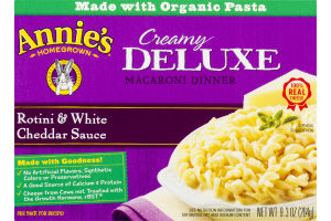 Annie's Homegrown Creamy Deluxe Macaroni Dinner Rotini & White Cheddar Sauce