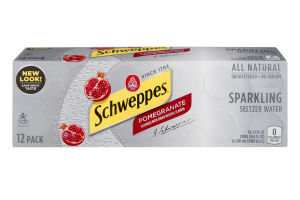 Schweppes Sparkling Seltzer Water Pomegranate - 12 PK